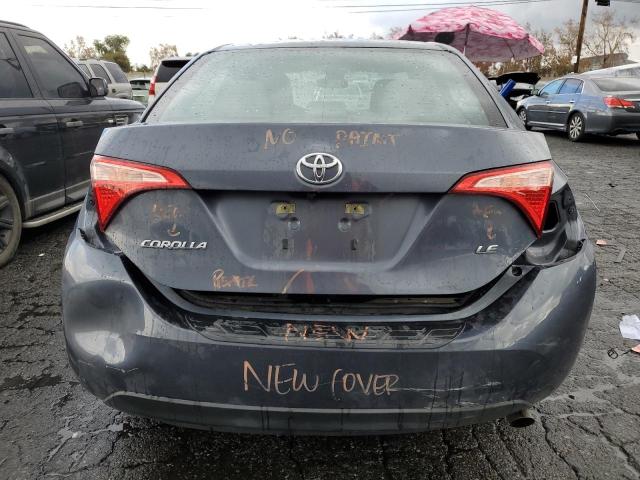 5YFBURHE7KP929144 - 2019 TOYOTA COROLLA L GRAY photo 6