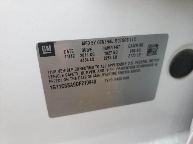 1G11C5SA9DF219940 - 2013 CHEVROLET MALIBU 1LT 白色 照片 13