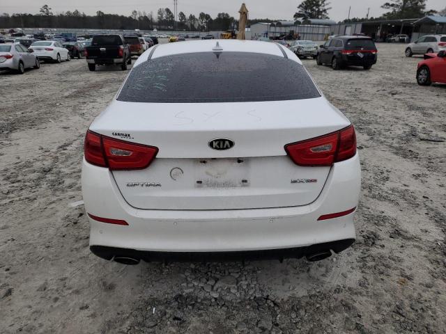 5XXGR4A75FG510455 - 2015 KIA OPTIMA SX WHITE photo 6