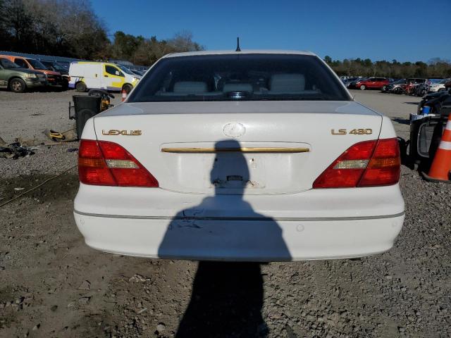 JTHBN30F710017801 - 2001 LEXUS LS 430 WHITE photo 6