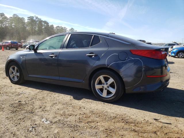 KNAGM4A79F5632929 - 2015 KIA OPTIMA LX GRAY photo 2