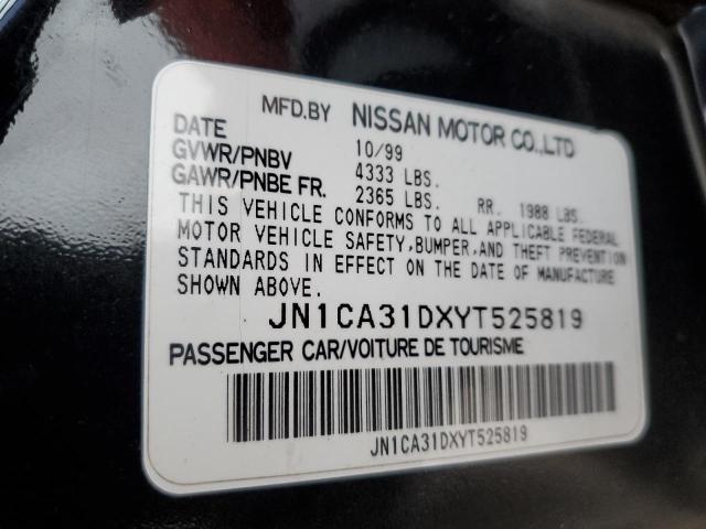 JN1CA31DXYT525819 - 2000 NISSAN MAXIMA GLE BLACK photo 13