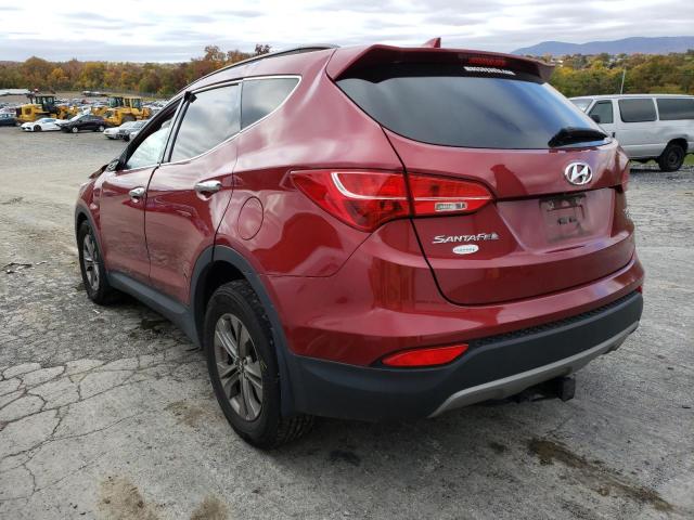 5XYZUDLB2FG289367 - 2015 HYUNDAI SANTA FE S RED photo 3