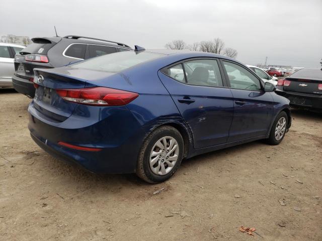 5NPD74LF8HH140008 - 2017 HYUNDAI ELANTRA SE BLUE photo 3