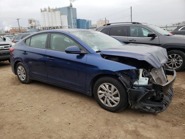 5NPD74LF8HH140008 - 2017 HYUNDAI ELANTRA SE BLUE photo 4