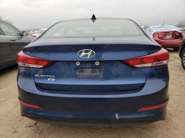 5NPD74LF8HH140008 - 2017 HYUNDAI ELANTRA SE BLUE photo 6