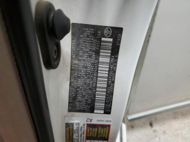 4T1BK3DB3BU434176 - 2011 TOYOTA AVALON BASE 白色 照片 12