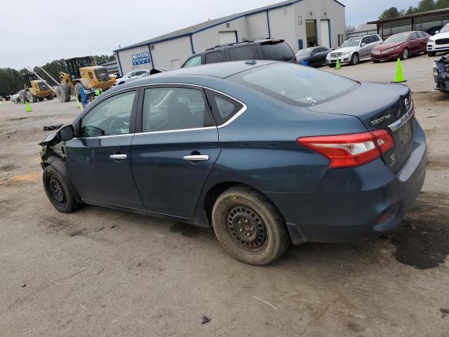 3N1AB7AP9HY275602 - 2017 NISSAN SENTRA S BLUE photo 2