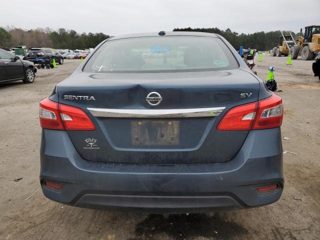 3N1AB7AP9HY275602 - 2017 NISSAN SENTRA S BLUE photo 6