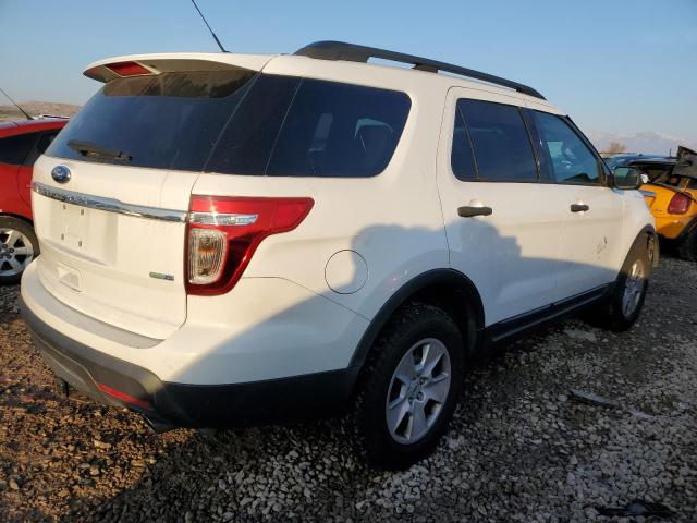 1FM5K8B88EGA65545 - 2014 FORD EXPLORER WHITE photo 3