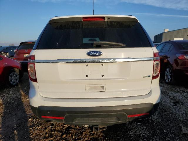 1FM5K8B88EGA65545 - 2014 FORD EXPLORER WHITE photo 6