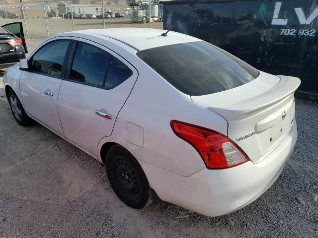 3N1CN7AP4DL822489 - 2013 NISSAN VERSA S WHITE photo 2