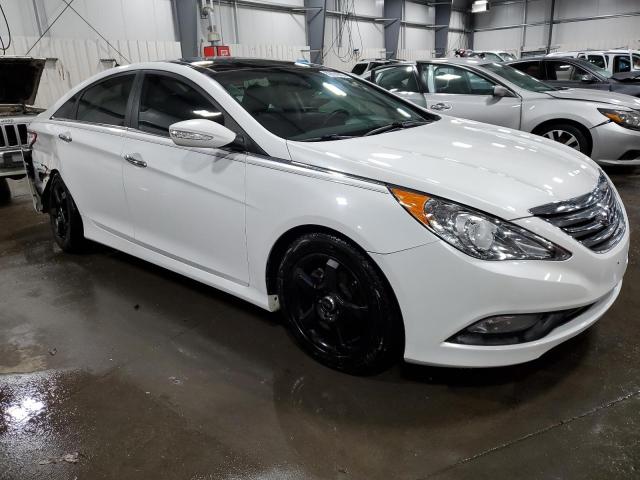 5NPEC4AB8EH841188 - 2014 HYUNDAI SONATA SE WHITE photo 4