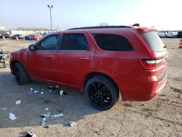 1C4RDJDG7KC606504 - 2019 DODGE DURANGO GT RED photo 2