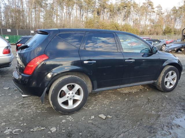 JN8AZ08W14W312709 - 2004 NISSAN MURANO SL BLACK photo 3