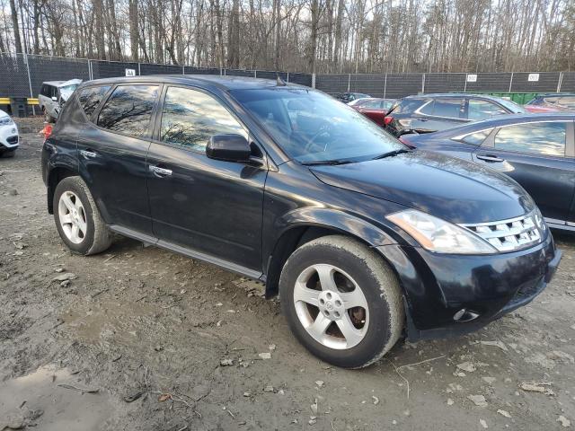 JN8AZ08W14W312709 - 2004 NISSAN MURANO SL BLACK photo 4