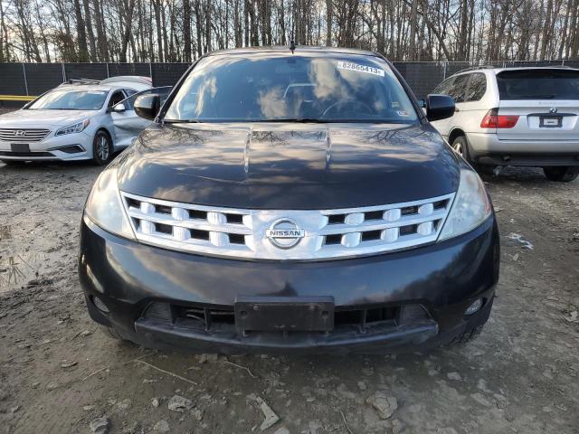 JN8AZ08W14W312709 - 2004 NISSAN MURANO SL BLACK photo 5