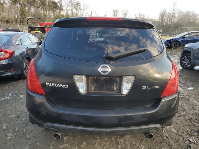 JN8AZ08W14W312709 - 2004 NISSAN MURANO SL BLACK photo 6