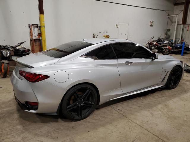 JN1EV7EL2JM390695 - 2018 INFINITI Q60 LUXE 300 SILVER photo 3