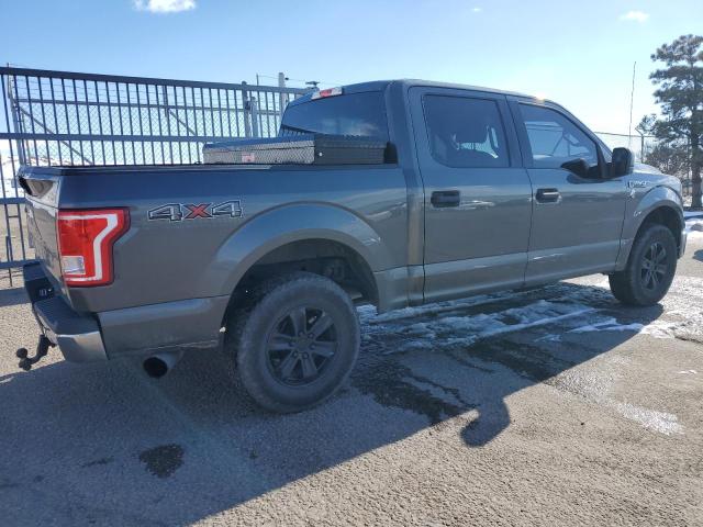 1FTEW1EG7GFC19593 - 2016 FORD F150 SUPERCREW GRAY photo 3