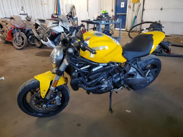 ZDMMACLS9JB001784 - 2018 DUCATI MONSTER 821 YELLOW photo 2