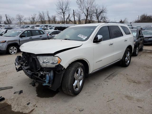 1D4SE5GT5BC595391 - 2011 DODGE DURANGO CITADEL WHITE photo 1