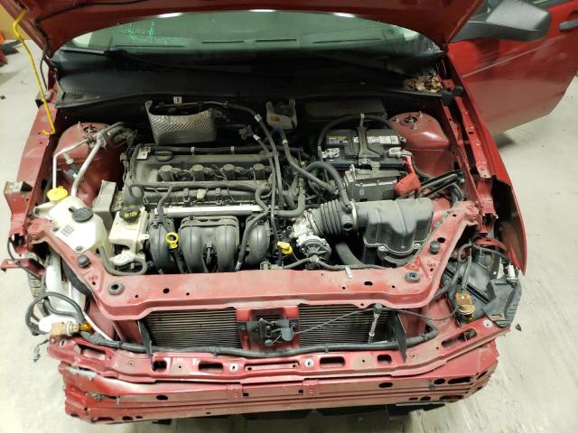 1FAHP35N29W230515 - 2009 FORD FOCUS SE RED photo 11