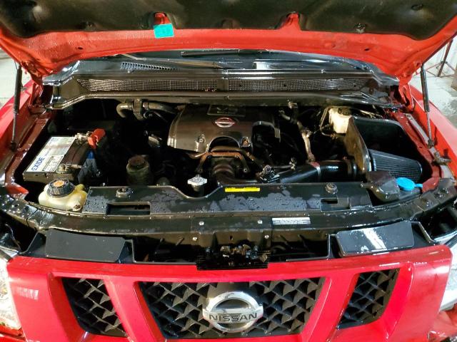 1N6AA0CC5AN316289 - 2010 NISSAN TITAN XE RED photo 11