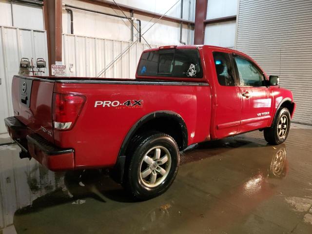 1N6AA0CC5AN316289 - 2010 NISSAN TITAN XE RED photo 3