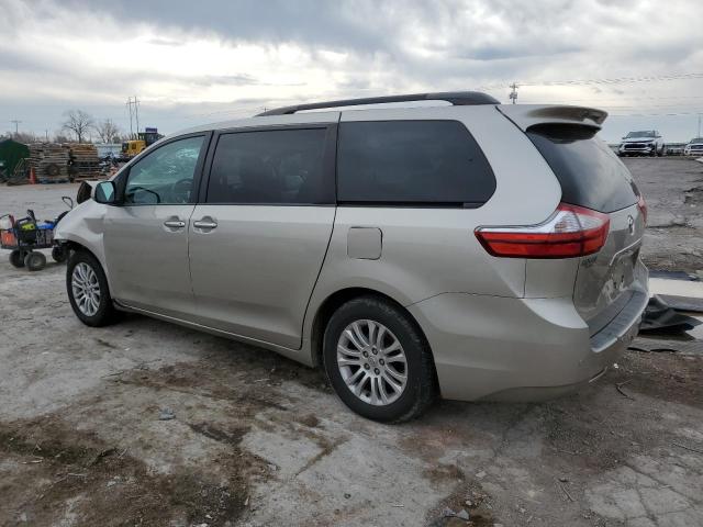 5TDYK3DC2FS583549 - 2015 TOYOTA SIENNA XLE TAN photo 2