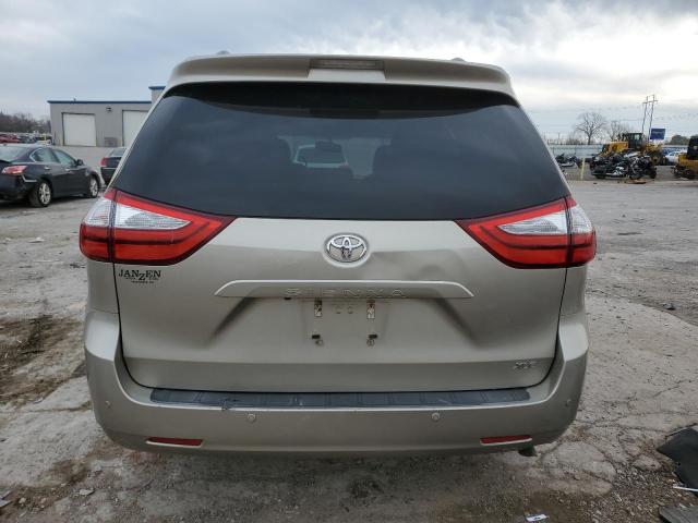 5TDYK3DC2FS583549 - 2015 TOYOTA SIENNA XLE TAN photo 6