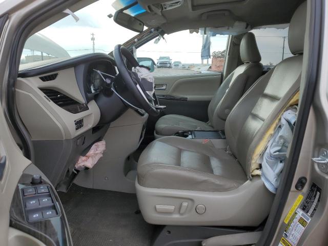 5TDYK3DC2FS583549 - 2015 TOYOTA SIENNA XLE TAN photo 7