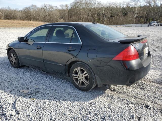 1HGCM56827A017593 - 2007 HONDA ACCORD EX BLACK photo 2