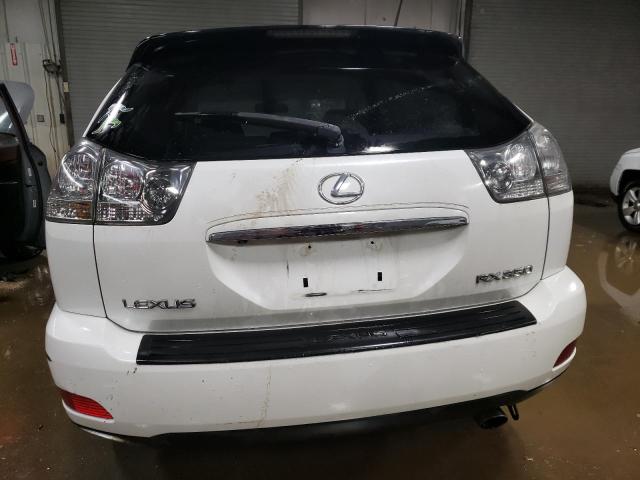 2T2HK31U49C130393 - 2009 LEXUS RX 350 WHITE photo 6