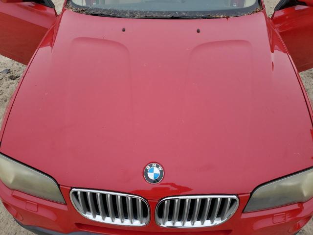 WBXPC93498WJ06015 - 2008 BMW X3 3.0SI RED photo 12