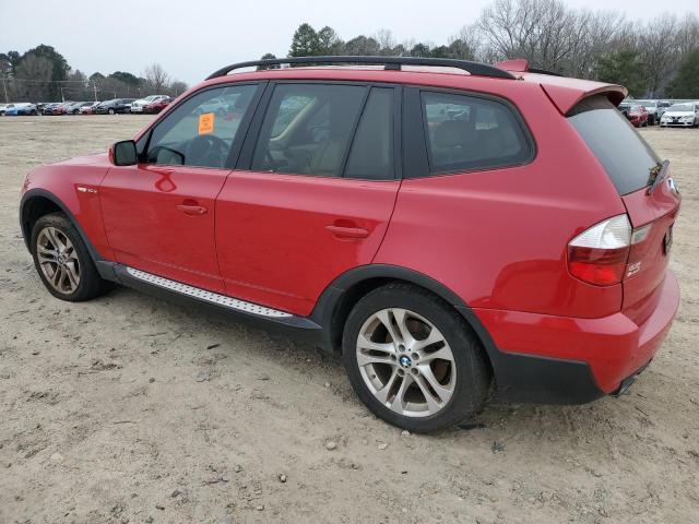 WBXPC93498WJ06015 - 2008 BMW X3 3.0SI RED photo 2