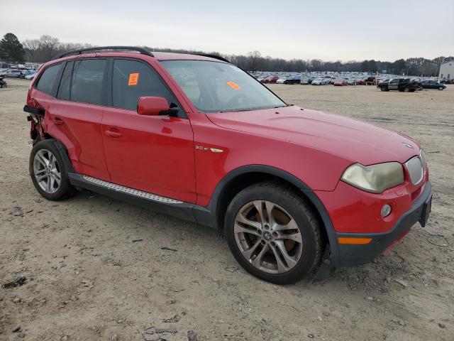 WBXPC93498WJ06015 - 2008 BMW X3 3.0SI RED photo 4