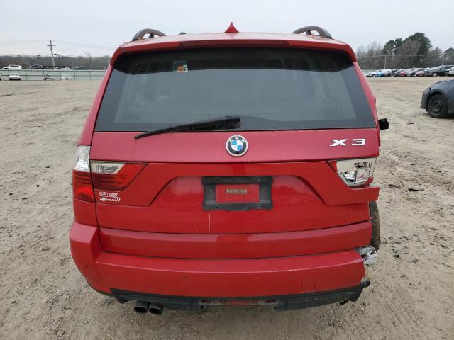 WBXPC93498WJ06015 - 2008 BMW X3 3.0SI RED photo 6