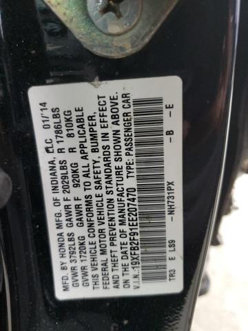19XFB2F91EE207470 - 2014 HONDA CIVIC EXL 黑色 照片 12