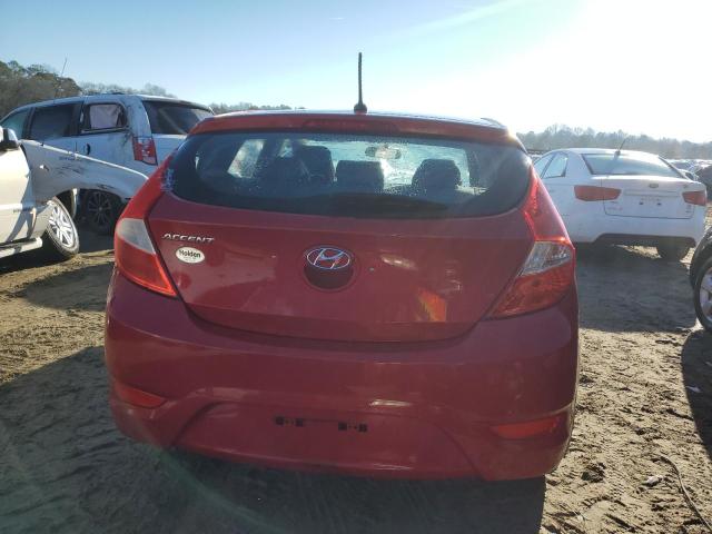 KMHCT5AE4DU083597 - 2013 HYUNDAI ACCENT GLS RED photo 6