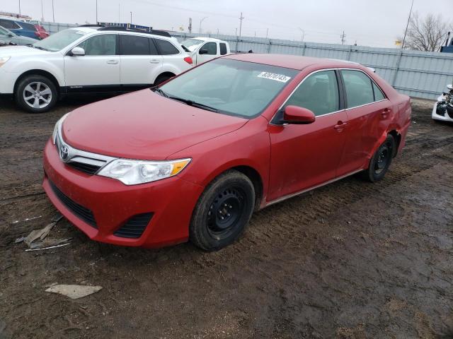 4T1BF1FK6CU547319 - 2012 TOYOTA CAMRY BASE RED photo 1