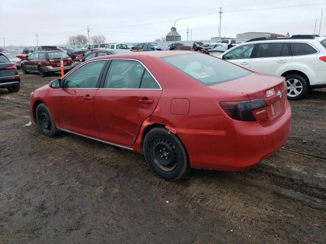 4T1BF1FK6CU547319 - 2012 TOYOTA CAMRY BASE RED photo 2