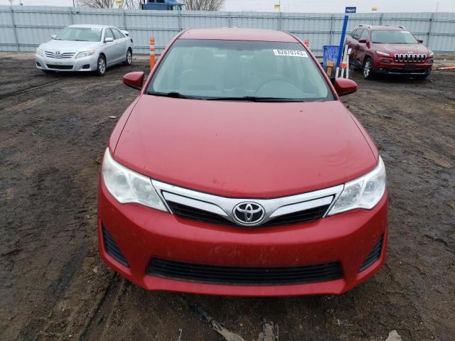 4T1BF1FK6CU547319 - 2012 TOYOTA CAMRY BASE RED photo 5