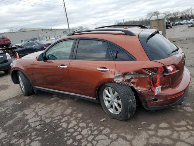 JNRAS08WX6X203405 - 2006 INFINITI FX35 ORANGE photo 2