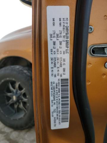 1C6RD7MTXCS293446 - 2012 DODGE RAM 1500 SPORT ORANGE photo 12