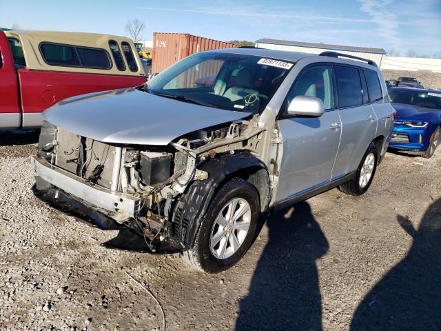 5TDZK3EHXCS080670 - 2012 TOYOTA HIGHLANDER BASE SILVER photo 1