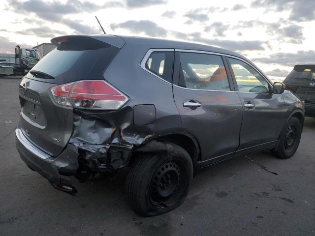 KNMAT2MV8FP591448 - 2015 NISSAN ROGUE S GRAY photo 3