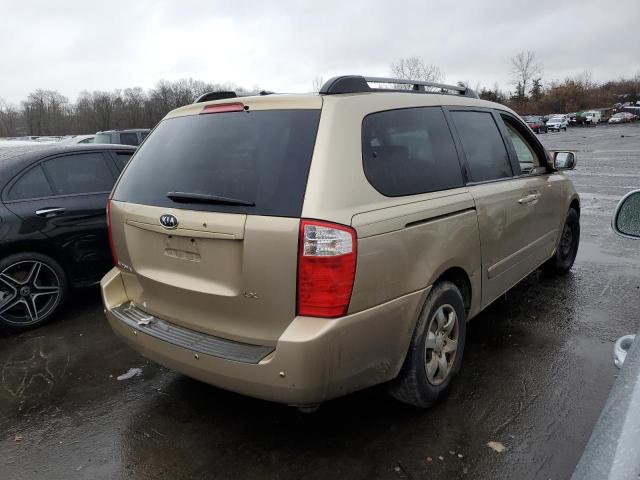 KNDMB233X96271249 - 2009 KIA SEDONA EX TAN photo 3