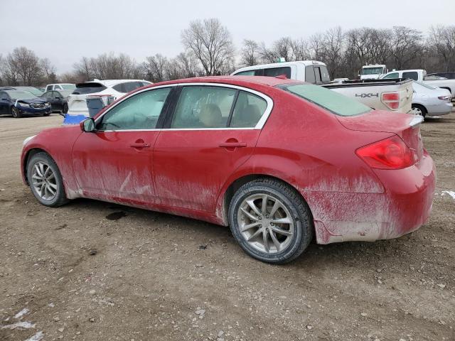 JNKCV61F99M354799 - 2009 INFINITI G37 RED photo 2