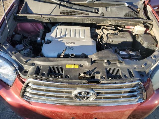 JTEES43A482022963 - 2008 TOYOTA HIGHLANDER SPORT RED photo 12